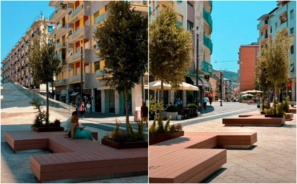 Cosenza, completata l’installazione delle 3 Isole Harris a Piazza Bilotti: oasi verde e design contemporaneo 51 Isole Harris Cosenza Piazza Bilotti
