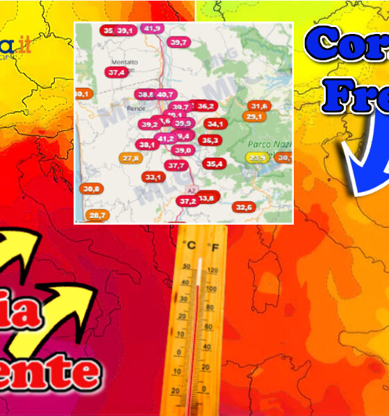 Meteo caldo africano Cosenza