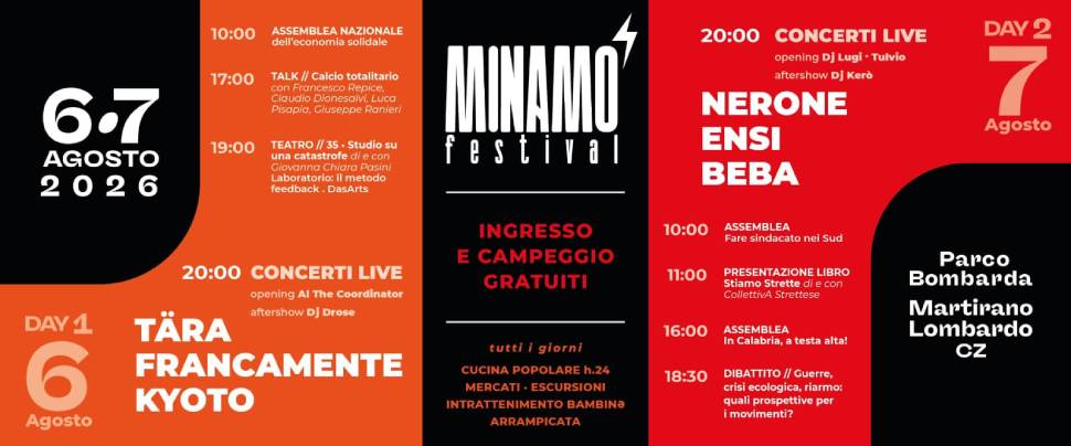 Nasce il Minamò Festival: 2 giorni per cambiare la narrazione della Calabria 52 Minamò Festival 02