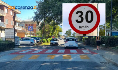 Rende limiti velocità 30 KM e dossi