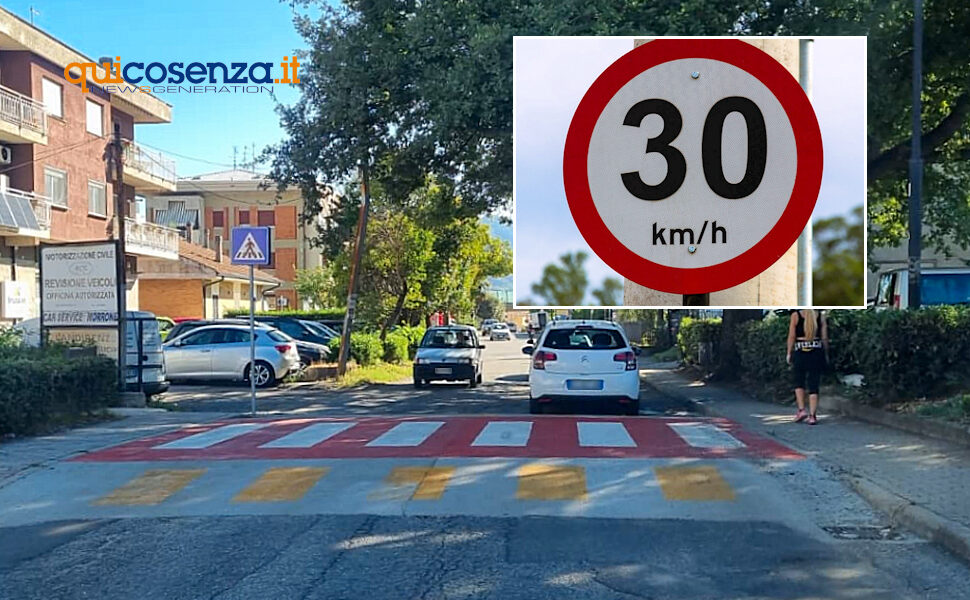 Rende limiti velocità 30 KM e dossi