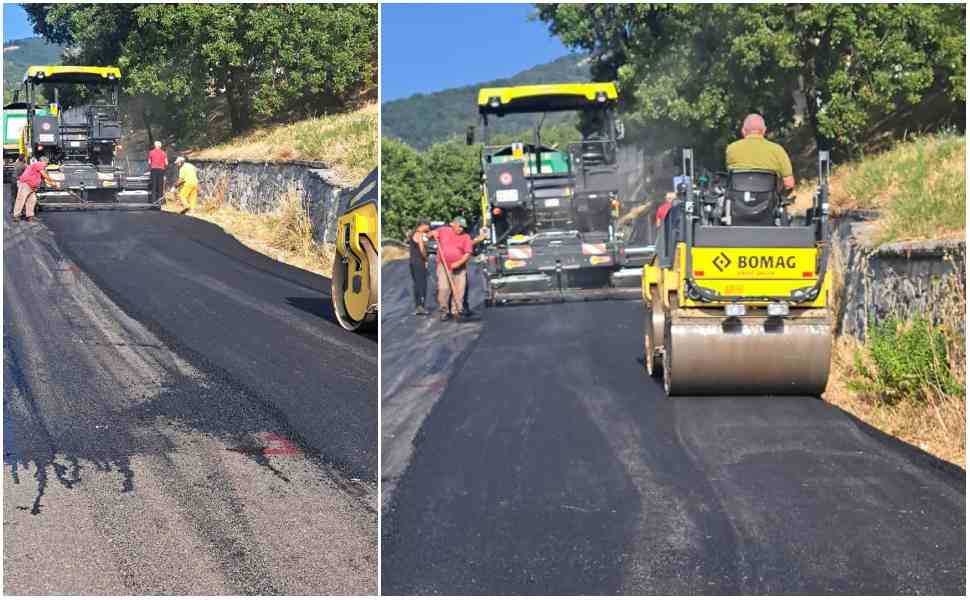 SP 263, ripresi i lavori di bitumazione nel tratto Lungro–Acquaformosa 51 SP 263_bitumazione