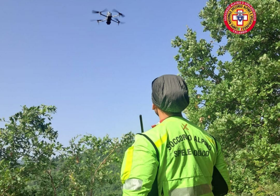 Soccorso Alpino Calabria droni