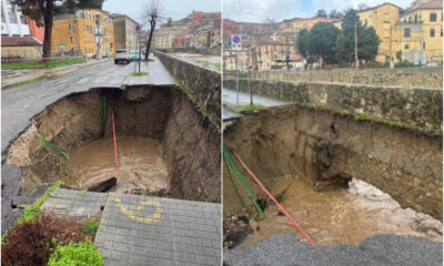 Voragine via Dante Alighieri Cosenza