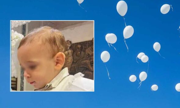alessio pio funerali palloncini bianchi