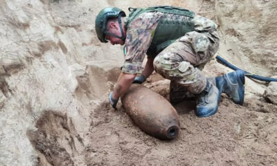 Neutralizzata una bomba da 113 chili della Seconda guerra mondiale nascosta nel terreno 58 bomba-seconda-guerra-mondiale-laureana-di-borrello