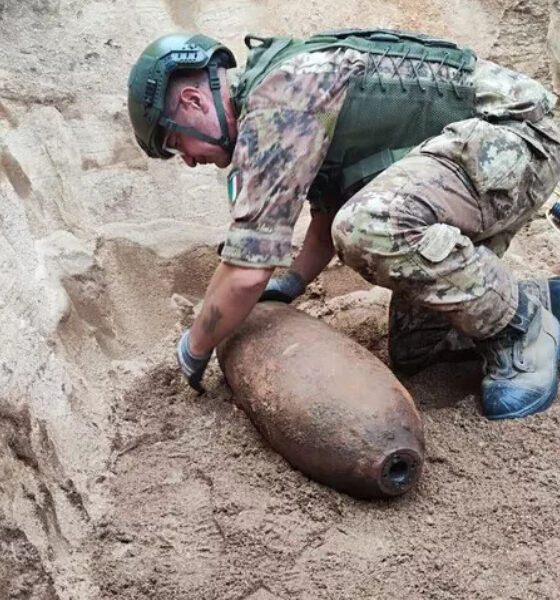 Neutralizzata una bomba da 113 chili della Seconda guerra mondiale nascosta nel terreno 56 bomba-seconda-guerra-mondiale-laureana-di-borrello
