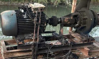 Nuovo raid incendiario a Cassano: distrutto l'impianto di sollevamento, campi senz'acqua 113 cassano-impianto-incendio-lattughelle