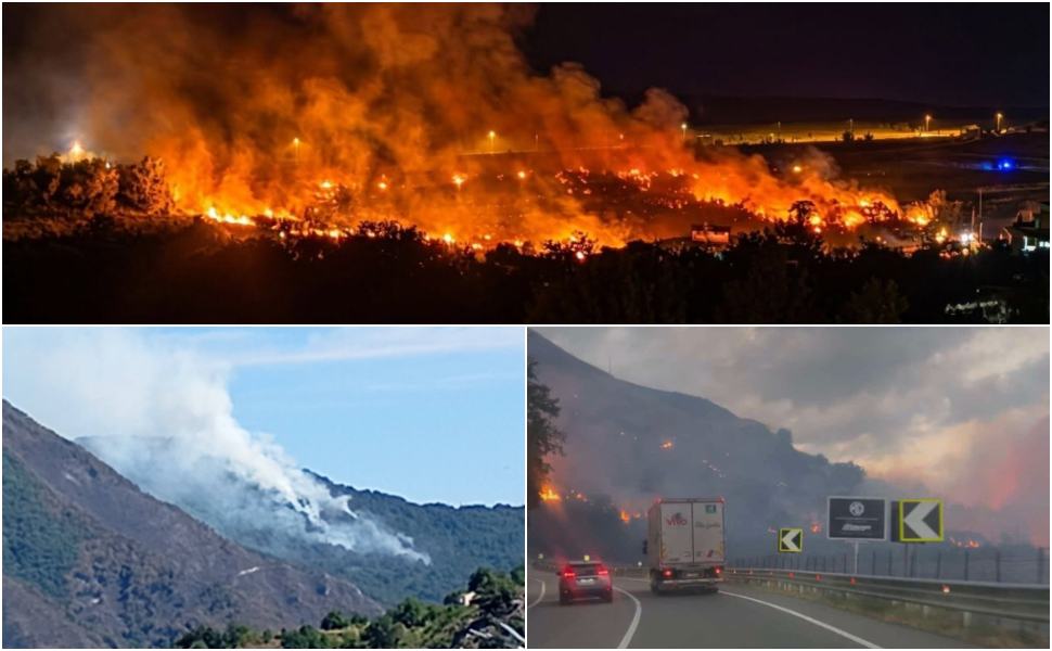 Incendi: 2 roghi devastano il Cosentino, canadair in azione a Tortora e fiamme a Paola 99 incendi tortora paola