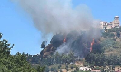 incendio centro storico rende