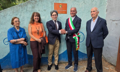 intitolazione prof. Conforti Cosenza scalinata Telesio
