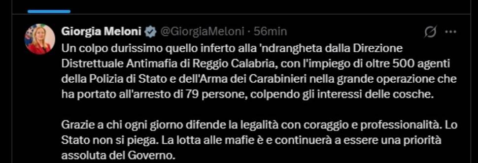 Maxi blitz antimafia: 79 arresti contro le cosche di 'ndrangheta De Stefano, Tegano e Condello 53 meloni X cosche 'ndrangheta