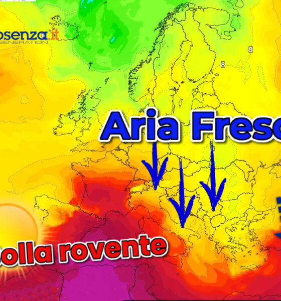 La fine del caldo africano in Calabria. Ultime ore roventi, l’aria fresca spazza via la bolla sahariana 56 meteo fine caldo africano Calabria luglio 2026