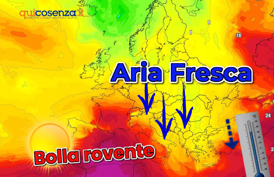 meteo fine caldo africano Calabria luglio 2026