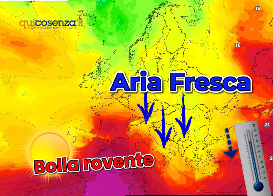 La fine del caldo africano in Calabria. Ultime ore roventi, l’aria fresca spazza via la bolla sahariana 213 meteo fine caldo africano Calabria luglio 2026