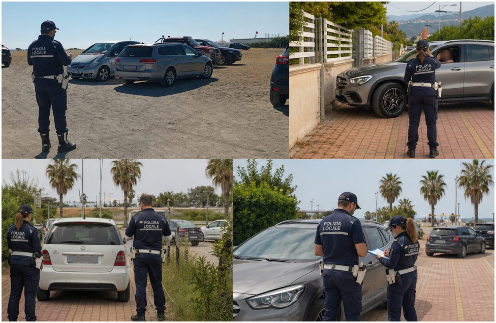 Sicurezza urbana, spiagge e soste abusive sul litorale di Corigliano-Rossano: controlli e multe della polizia locale 94 polizia locale Corigliano Rossano
