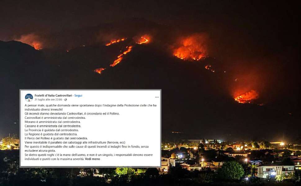 post FdI Castrovillari incendi 02