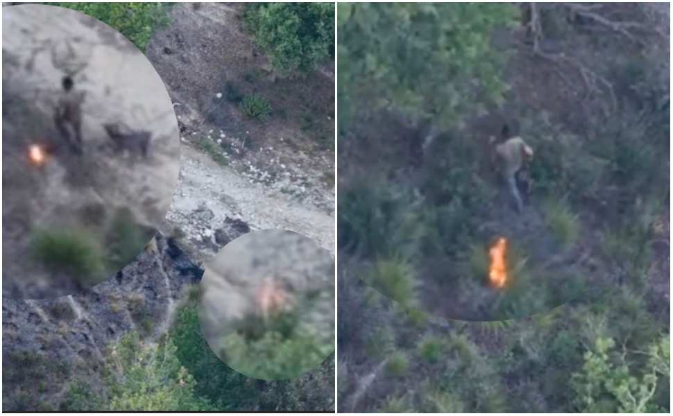Appicca il fuoco in un bosco e scappa, ma viene "pizzicato" dai droni: in arresto un allevatore di 50 anni - VIDEO 213 fuoco_droni-arrestato