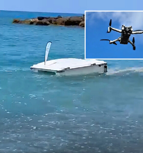 Mare in Calabria, Arpacal in campo anche con un drone acquatico: rimuove le schiume superficiali - VIDEO 56 Arpacal Drone marino pulizia acqua mare in Calabria