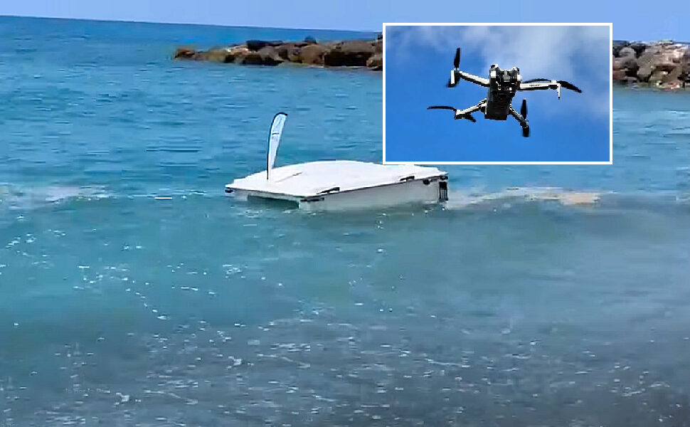Arpacal Drone marino pulizia acqua mare in Calabria