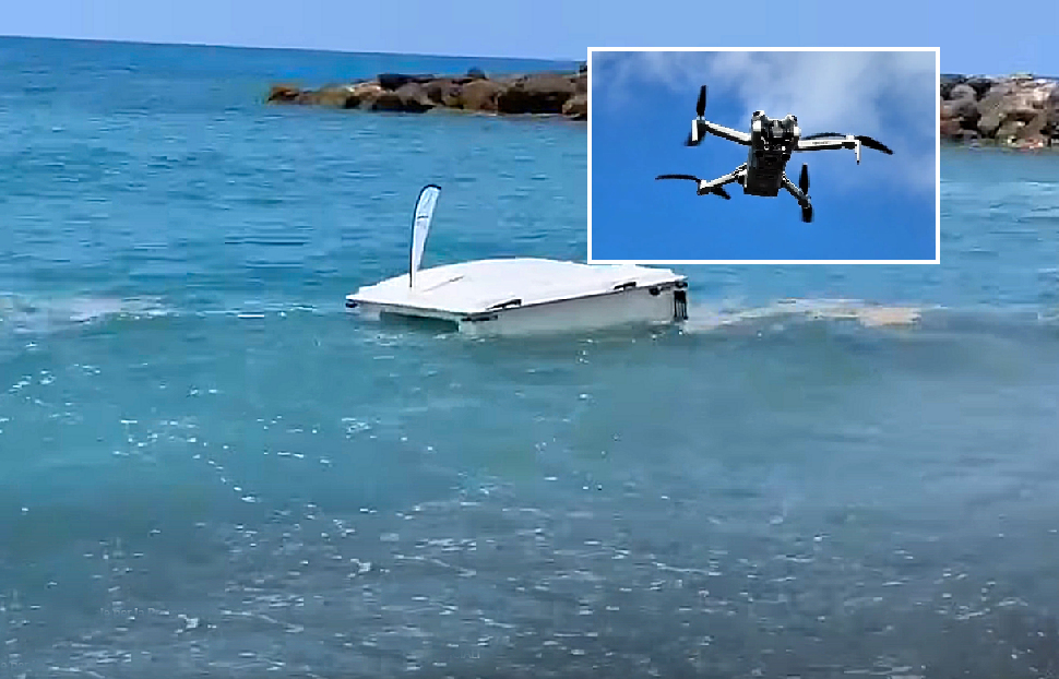 Mare in Calabria, Arpacal in campo anche con un drone acquatico: rimuove le schiume superficiali - VIDEO 199 Arpacal Drone marino pulizia acqua mare in Calabria