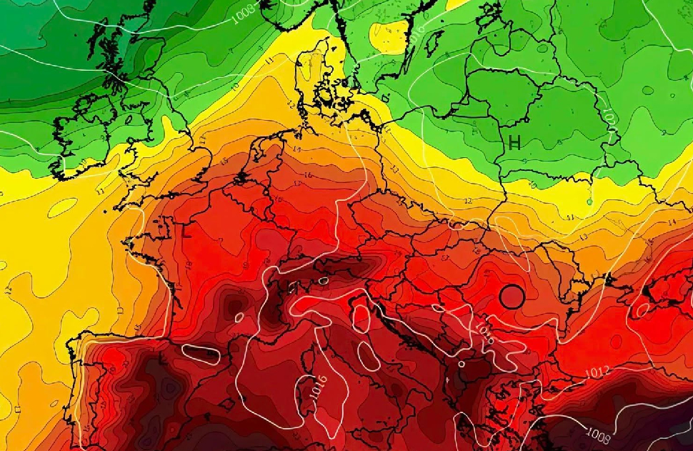 Ferragosto bollente: Calabria nella morsa del caldo africano per altri 7 giorni. Fine dell’incubo? Solo dopo il 18 agosto 52 Caldo africano Temperature Europa