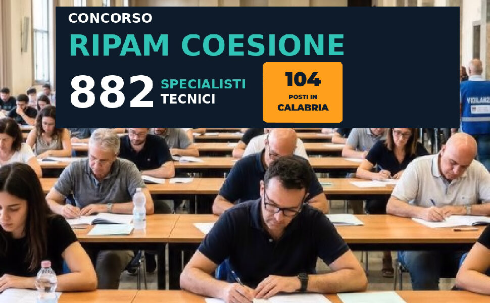 Concorso ripam coesione 2026 pubblica amministrazione calabria