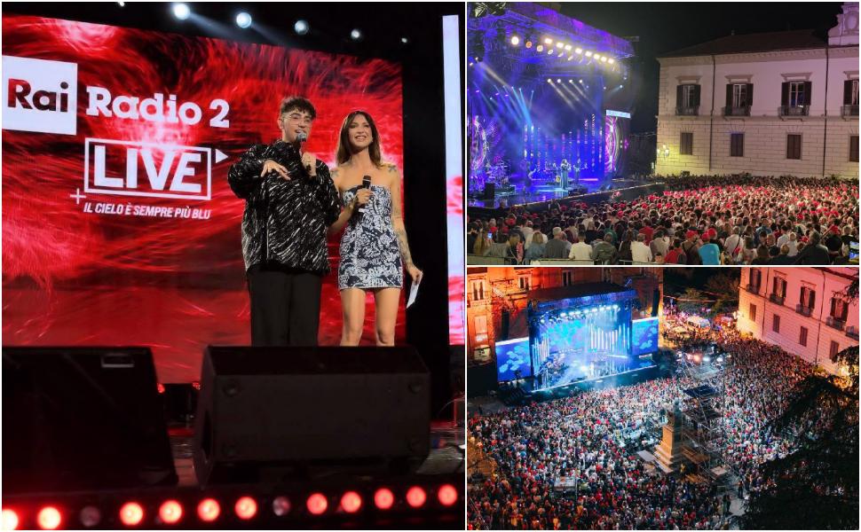 Cosenza Concerto Radio 2 Live Rai 2 mercoldì 5 agosto
