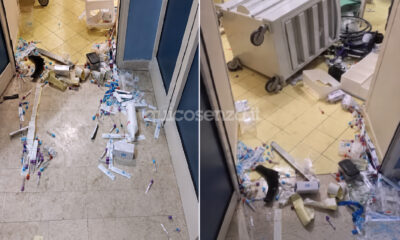 Devasta il pronto Soccorso di Cosenza