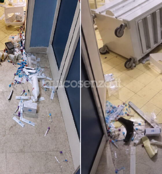 Cosenza, paura all'Annunziata: giovane devasta il Pronto Soccorso e ferisce un medico. Bloccato dalla polizia 56 Devasta il pronto Soccorso di Cosenza