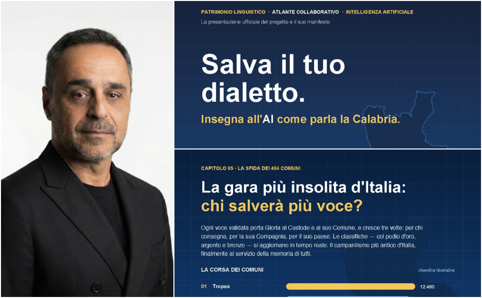 L'idea per salvare i dialetti: Domenico Corchiola «è la Calabria che insegna all'intelligenza artificiale" 212 Domenico Corchiola IA Dialetti 01