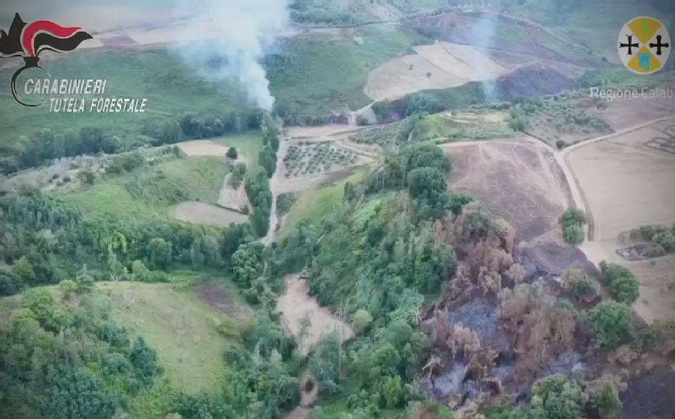 Ripreso dal drone mentre appicca un rogo e poi si allontana con un trattore: arrestato 49enne - VIDEO 52 Rogo mileto incendio boschivo