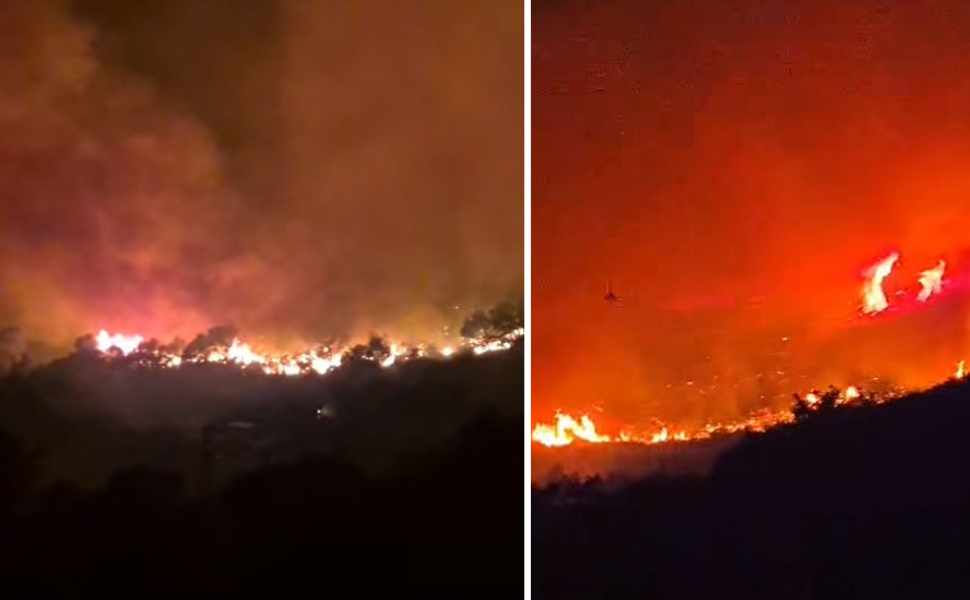 Notte di fiamme, vasto incendio tra Gizzeria e Falerna: 4 Canadair in azione 53 Incendio tra Gizzeria e Falerna 03