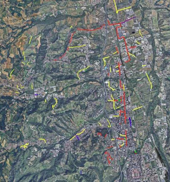 Mappa viaria strade Rende