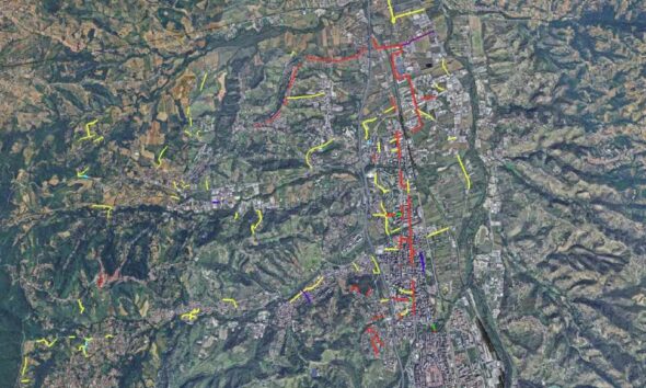 Mappa viaria strade Rende