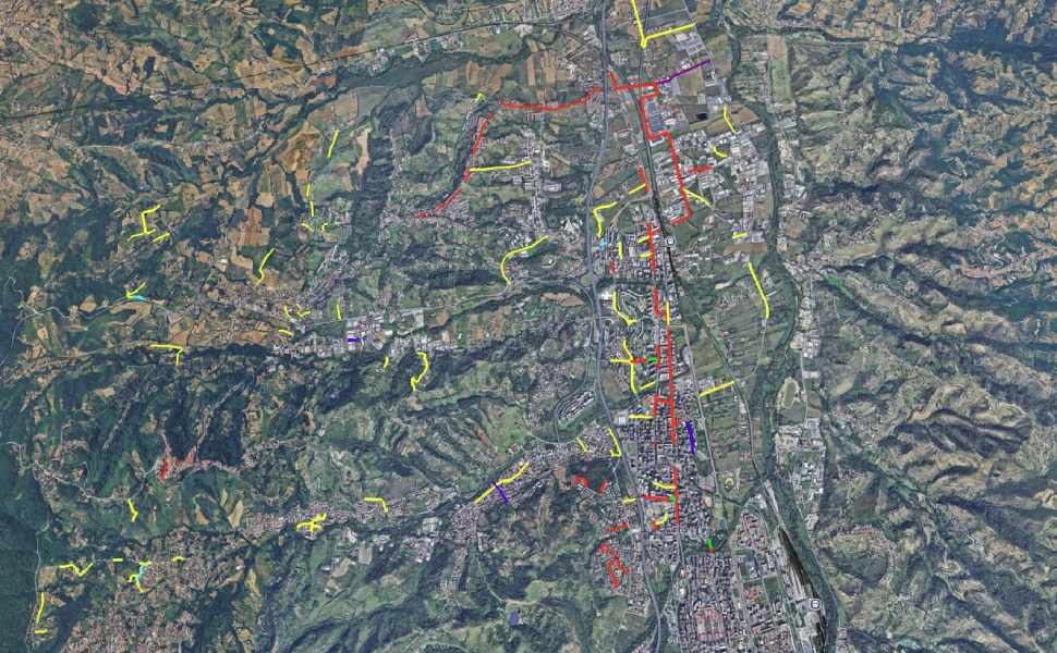 Mappa viaria strade Rende