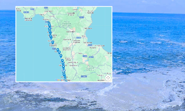 Mar tirreno campioni acqua mare Arpacal valori