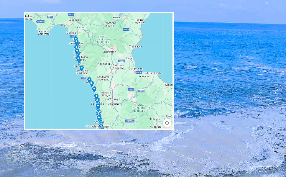 Mar tirreno campioni acqua mare Arpacal valori