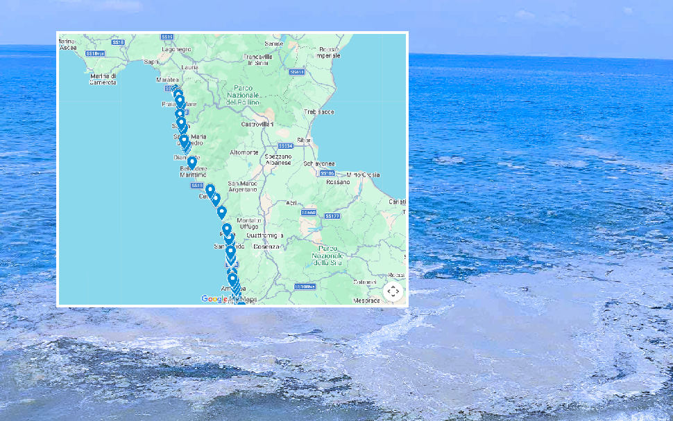 Mar tirreno campioni acqua mare Arpacal valori