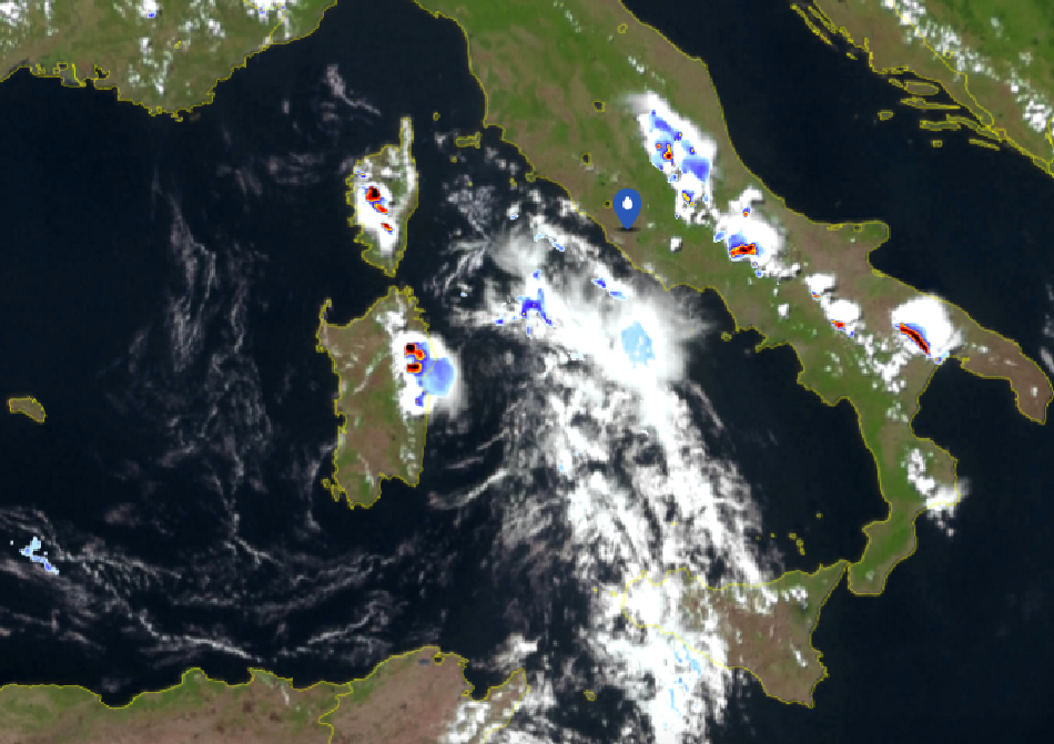 Meteo Sat temporali Calabria