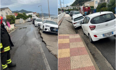San Lucido Cede strada sul lungomare