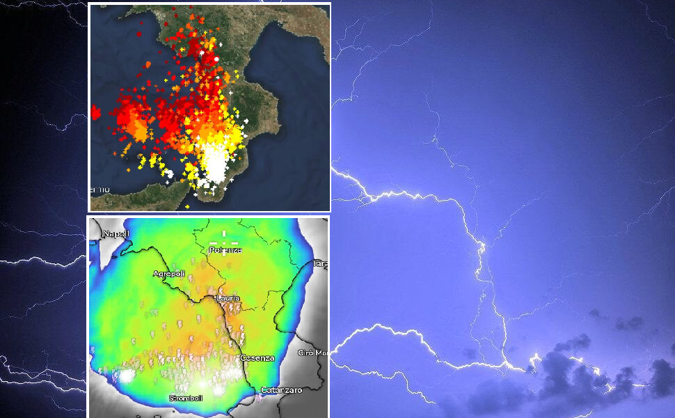 Tempesta di fulmini e temporali