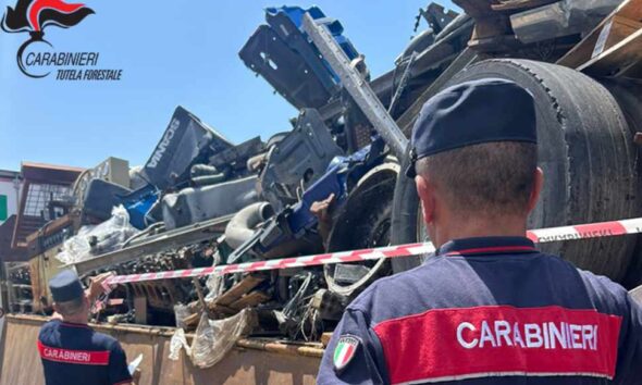 Tortora - sequestro rifiuti speciali