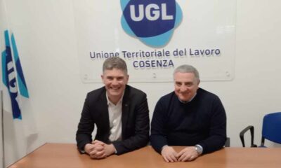 Ugl Salute - da sx Gianluca Giuliano, segr naz Fed Salute, Guglielmo Nucci, consigliere naz UGL