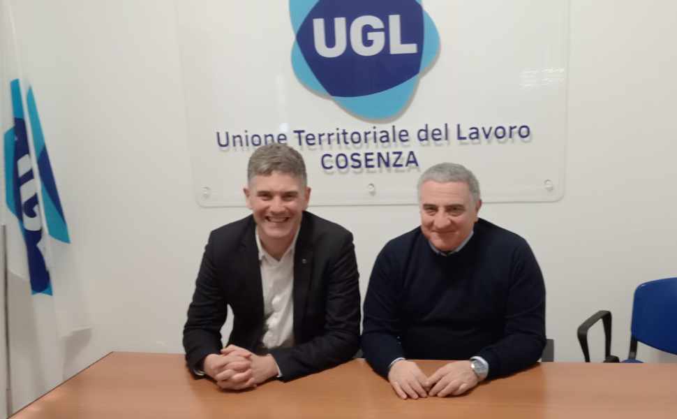 Dopo 15 anni la Calabria volta pagina: dall'UGL Salute, le priorità per rilanciare la sanità 51 Ugl Salute - da sx Gianluca Giuliano, segr naz Fed Salute, Guglielmo Nucci, consigliere naz UGL