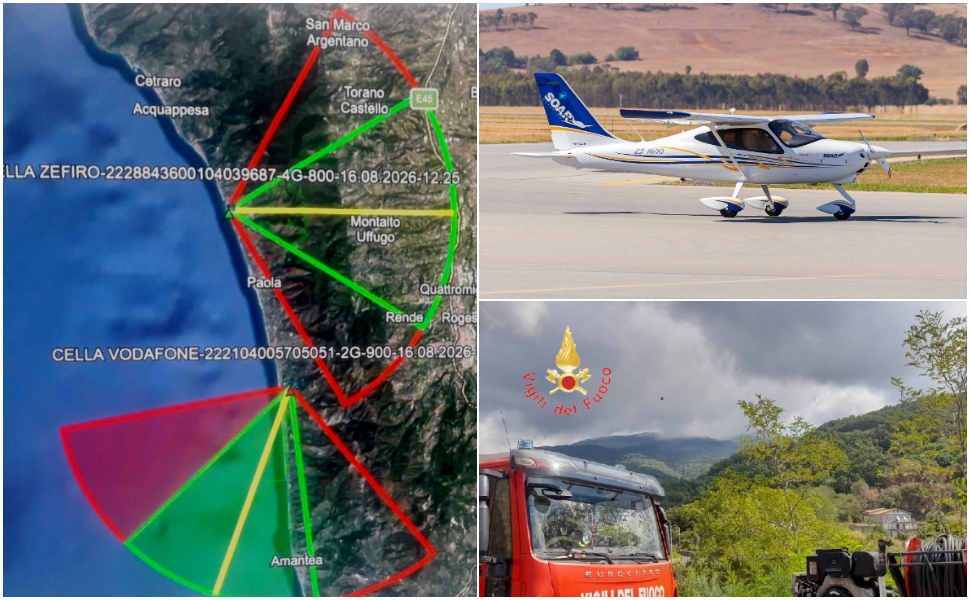 Ultraleggero disperso nel Cosentino: due persone a bordo, scattano le ricerche a Fuscaldo 99 Ultraleggero scomparso Tirreno Cosentino ricerche
