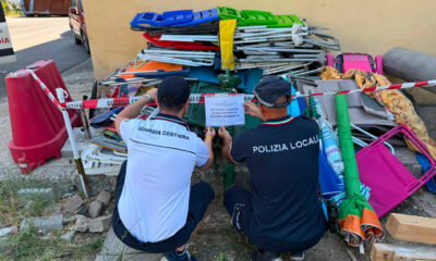 Villapiana Furbetti ombrellone posto prima fila sequestro