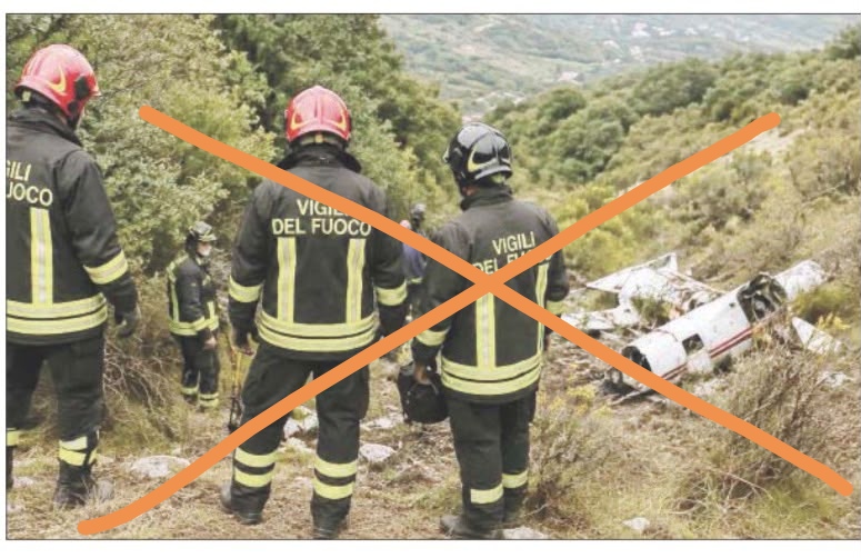 Ultraleggero precipitato a Fuscaldo, è allarme per le foto fake: «Non mostrano la realtà dell'incidente» 52 Foto fake - ultraleggero fuscaldo