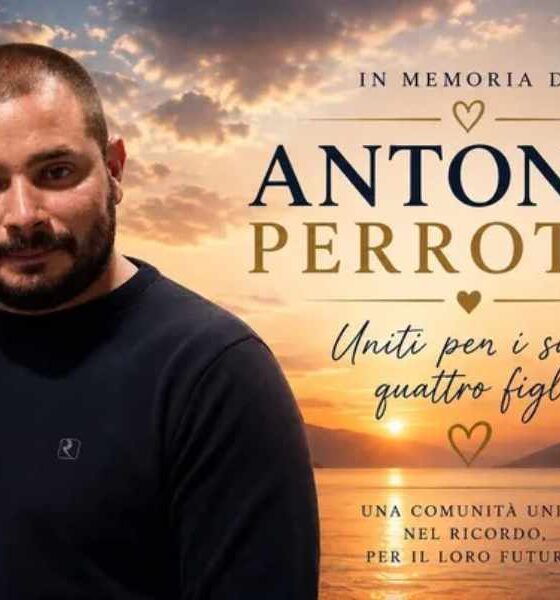 Dopo la morte di Antonio Perrotta, la comunità si stringe attorno ai 4 figli: al via la gara di solidarietà 56 antonio perrotta raccolta fondi figli