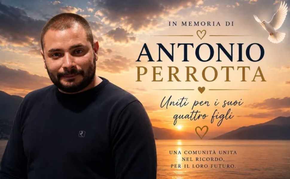 Dopo la morte di Antonio Perrotta, la comunità si stringe attorno ai 4 figli: al via la gara di solidarietà 89 antonio perrotta raccolta fondi figli